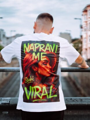 OverSize Тениска "Napravi Me Viral" #1