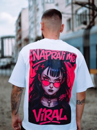 OverSize Тениска "Napravi Me Viral" #2