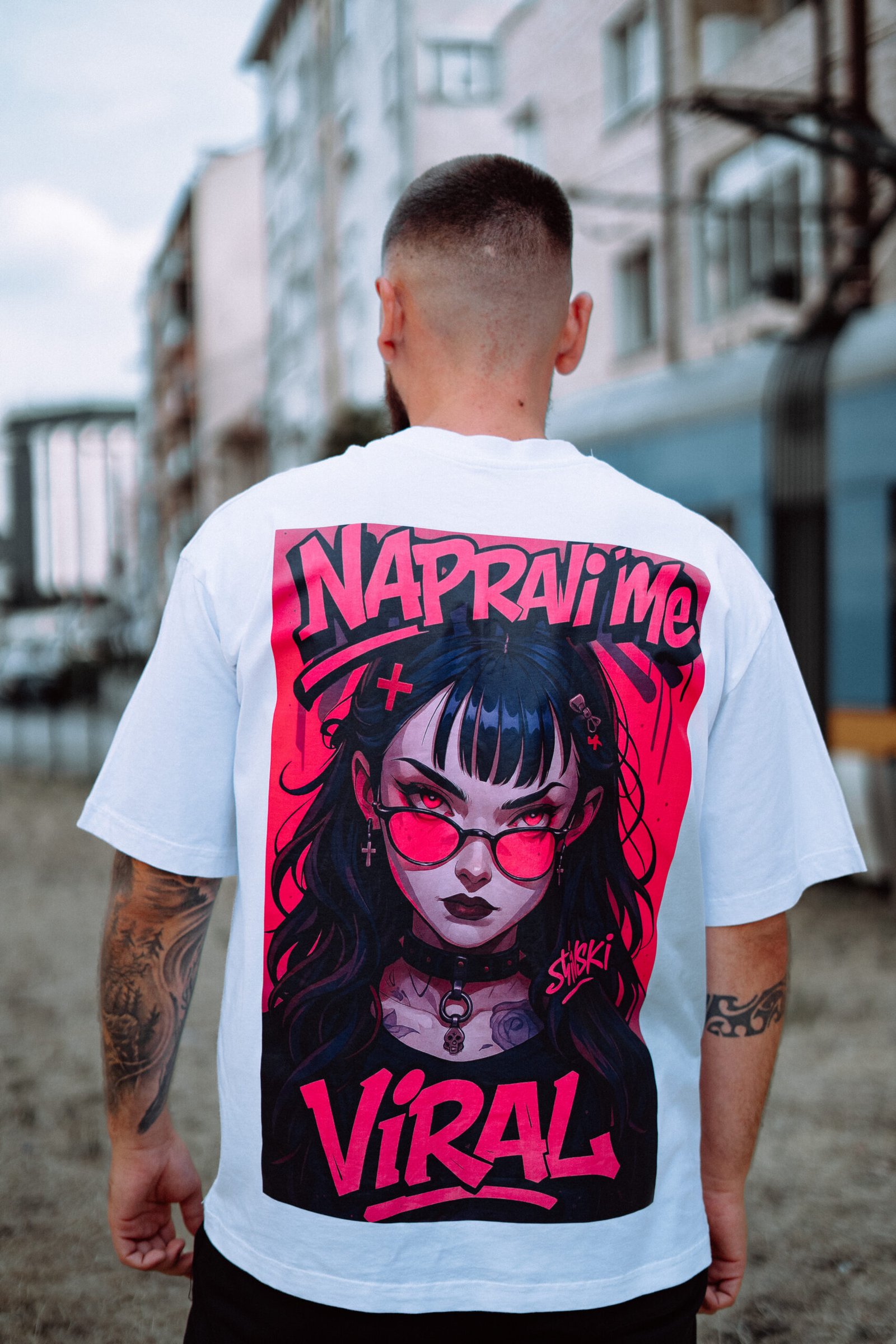 OverSize Тениска "Napravi Me Viral" #2