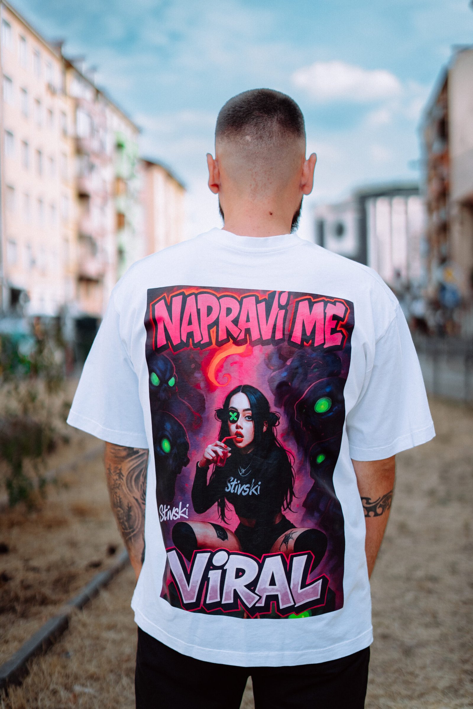 OverSize Тениска "Napravi Me Viral" #3