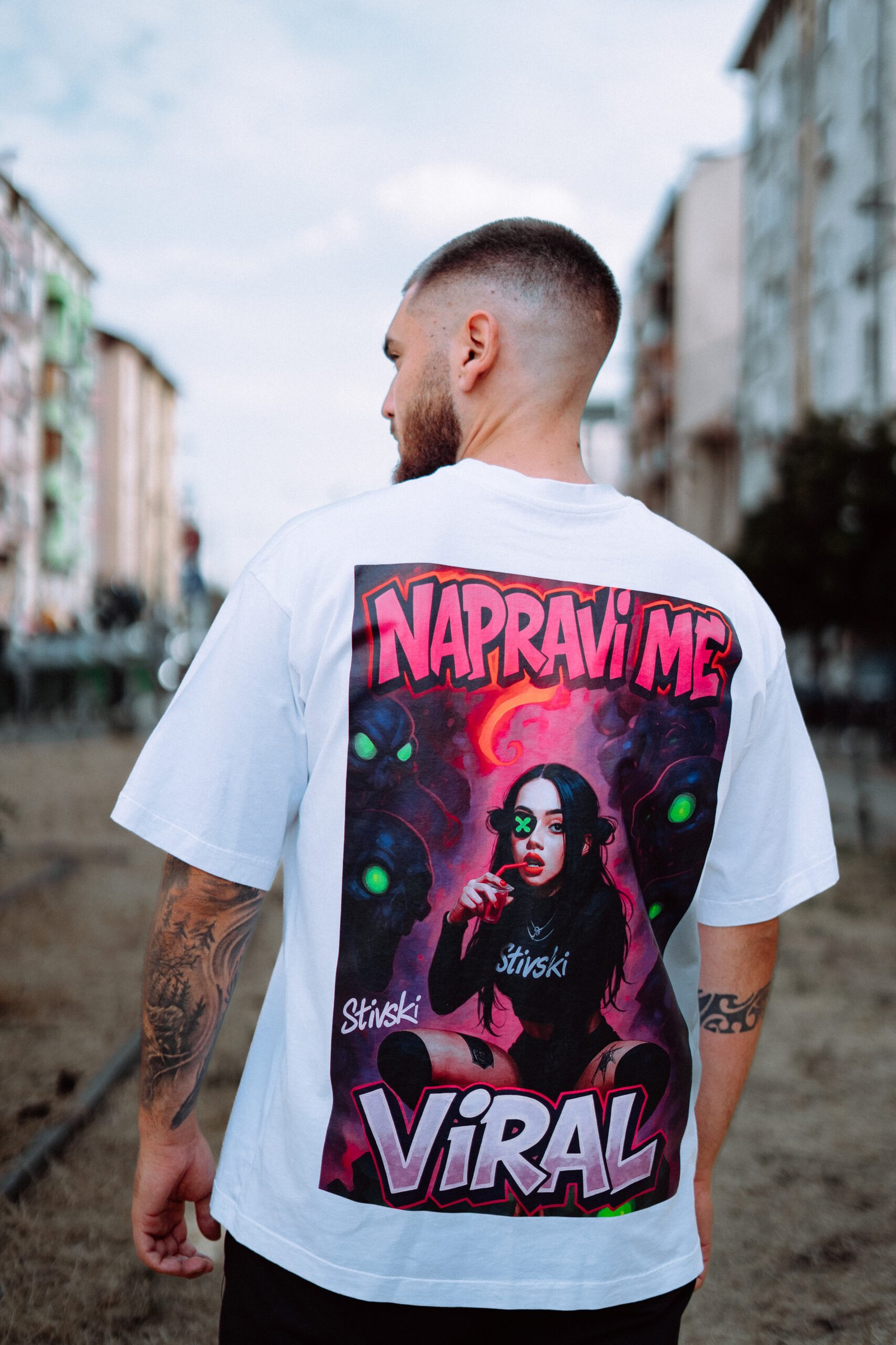 OverSize Тениска "Napravi Me Viral" #3 - Image 3