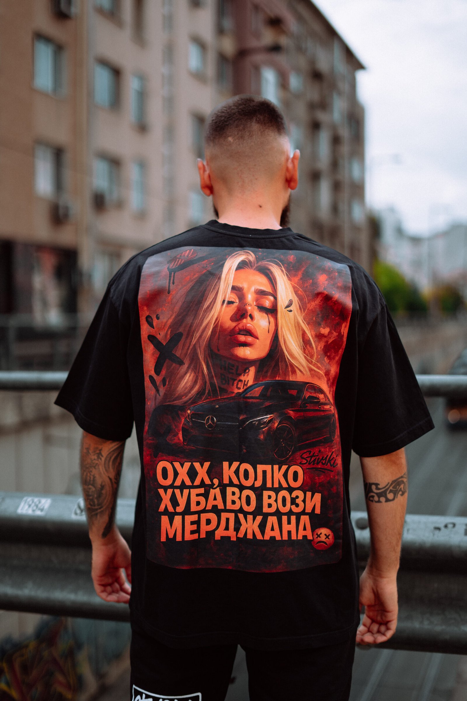 OverSize Автомобилна Тениска #11