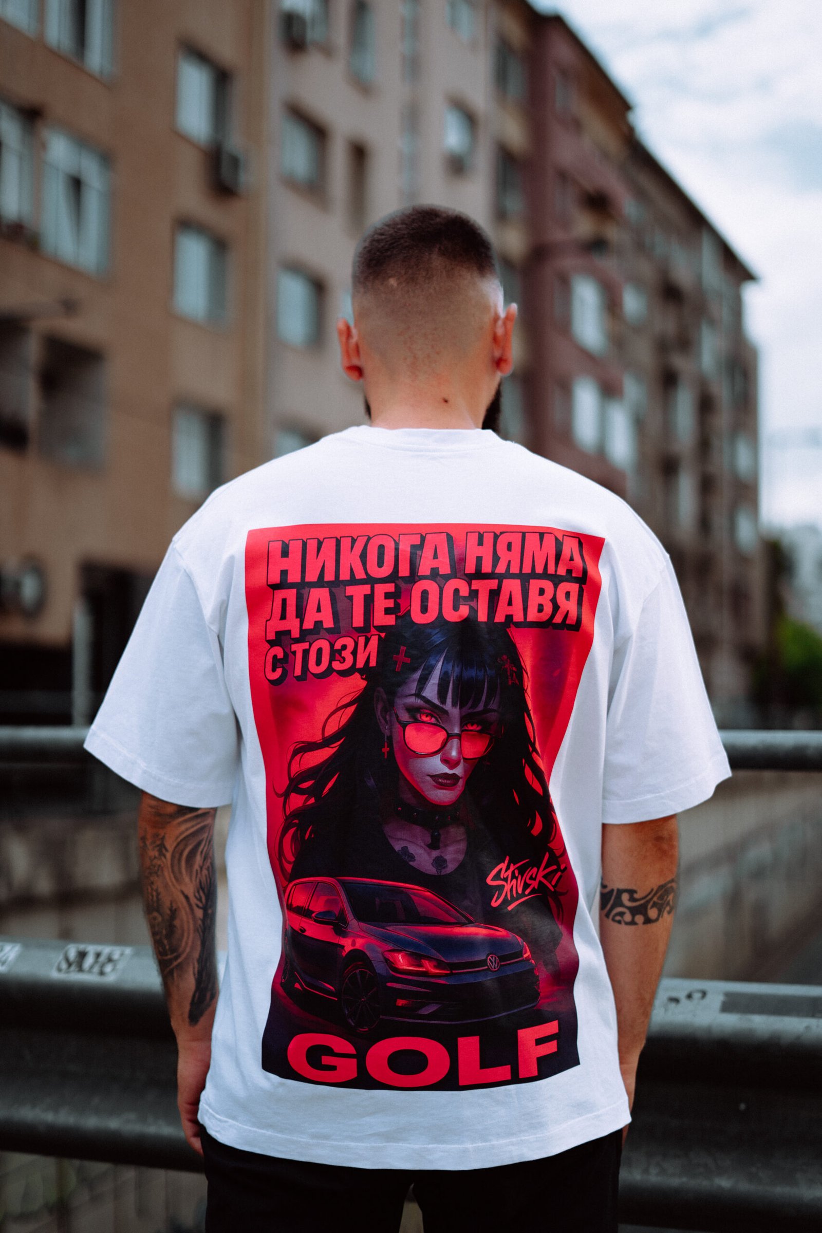 OverSize Автомобилна Тениска #7